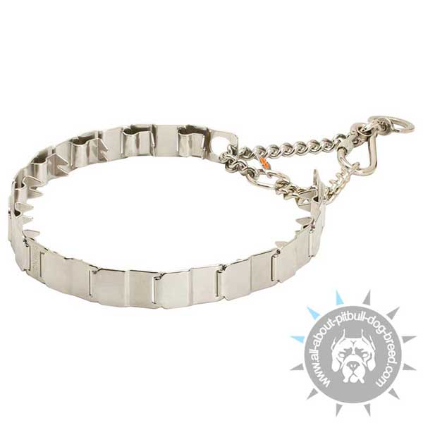 Neck Tech Prong Dog Collar for Pit Bull Training