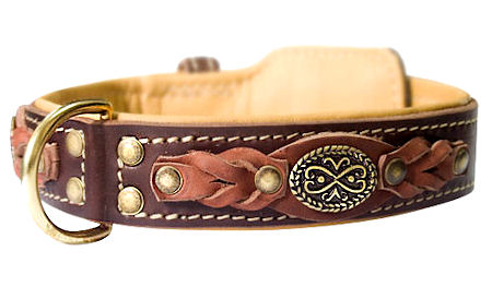handmade leather dog collars