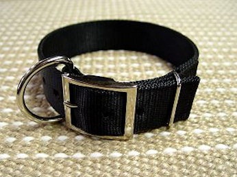 Wide Nylon Dog Collar for Pitbull-1.5 inch wide