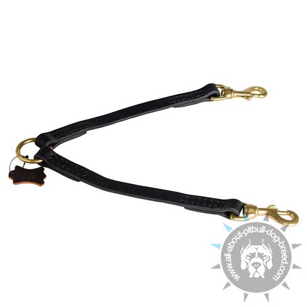Comfy Leather Coupler for Pitbulls