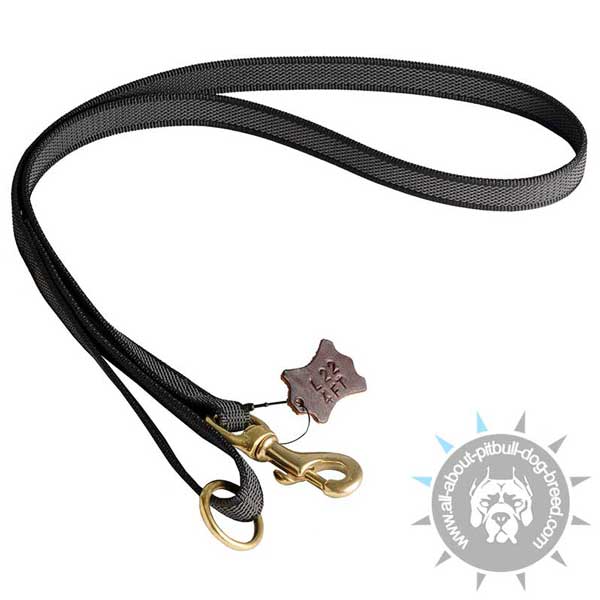  Pitbull Leash with Brass Fittings