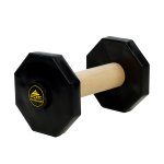 Wooden Dog Training Dumbbell with Removable Weight Plates (1.4 lbs (650 g) )