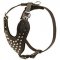 Pyramid Studded Leather Dog Harness-Hand Crafted High Quality Dog Armor