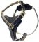 Tac-Black Leather Padded Tracking Harness for Pitbull