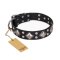 "Smart Geometry" FDT Artisan Studded Leather Pitbull Collar