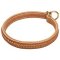 Gorgeous Wide 2 Ply Leather Choke Dog Collar