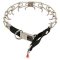New HS Stainless Pinch Prong Collar with Click lock Buckle and Nylon Loop 1/8 inch (3.2 mm)