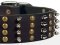 Wide Spiked & Studded Latigo Leather Pitbull Dog Collar