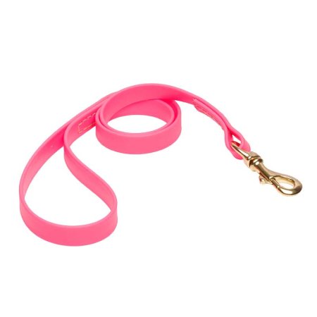 Pink Waterproof Pitbull Leash Made of Biothane