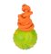 2 1/3 inch (6 cm) K9 Ball with Rope-Activity Dog Toy for Pitbull