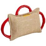 Dog Bite Pad Made of Jute with 3 Handles for American Pitbull Terrier