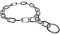 Fur Saver Choke Collar with Short Links Chrome-plated - 1/7 inch (3.4 mm)