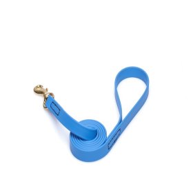 Blue Waterproof Pitbull Leash Made of Biothane