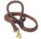 Slot Braided Leather Leash for Pitbull