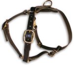 PITBULL Leather Dog Harness H7 for walking and tracking