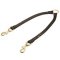 Round Leather Pitbull Coupler Leash for Walking 2 Dogs