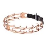 'Under Control' HS Curogan Pinch Collar with Click Lock Buckle - 1/6 inch (4.0 mm) prong diameter