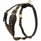 Stud Dog Harness for Pitbull -2 ply leather HARNESS