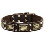 Vintage Leather War Dog Collar