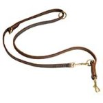 Multifunctional Leather Pitbull Leash -1/2 inch Wide