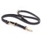 Multipurpose Black Biothane Pitbull Leash for over 7 Different Activities