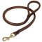 Stitched Round Leather Pitbull Leash