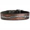 Hand Painted by Our Artists Leather Dog Collar - Barbed Wire