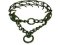 Prong / Pinch Pitbull Collar Made of Antique Copper Plated Steel 1/6 inch (3.99mm)