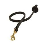 Leather Short Leash for Pitbull