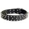 APBT Leather Spiked Dog Collar for Walking in Style