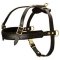 Tracking / Pulling / Agitation Leather Dog Harness For Pitbull