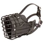 Rubber Covered Wire Cage Dog Muzzle for Wintertime