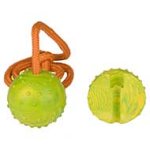 2 1/3 inch (6 cm) Training Dog Ball on String for Pitbull - Middle Sized