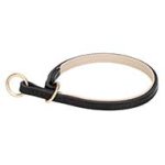 Quality Control Leather Choke Collar for Pitbull Walking and Training