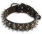LEATHER SPIKED DOG COLLAR WITH STUDS 1 1/2" WIDE for Pitbull