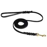 Leather Braided Leash for Pitbull