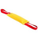 French Linen Pitbull Bite Tug with 2 Handles