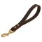 Short Leather Pull Tab Leash