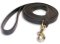 Tac-Black Leather Classic Agitation Leads for Pitbull