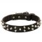 Pyramid Studded Leather Collar for Pitbull