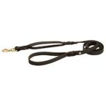 Cheap Double Handle Leather Dog Leash 3/4 inch on 5 FT