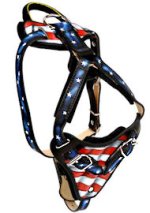 American Flag Dog Harness-USA pride Harness for Pitbull