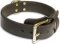 First-class Double Leather Collar with Fur Saving Plate
