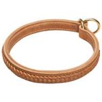 Gorgeous Wide 2 Ply Leather Choke Dog Collar