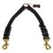 Braided Leather 2 Dogs Coupler for Pitbull