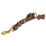 Short Leather Pitbull Leash (Pull Tab Leash)