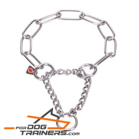 'Limited-Slip' Fur Saver Dog Choke Collar - 1/6 inch (4.0 mm) link diameter