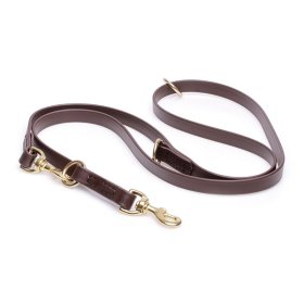 Multipurpose Brown Biothane Pitbull Leash for over 7 Different Activities