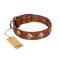 "Flight of Fancy" FDT Artisan Adorned Leather Pitbull Collar