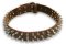 PITBULL Spiked Brown dog collar 19 inch/19'' collar - S44